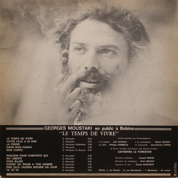 Georges Moustaki - Bobino 70 | Polydor (2393 001) - 3