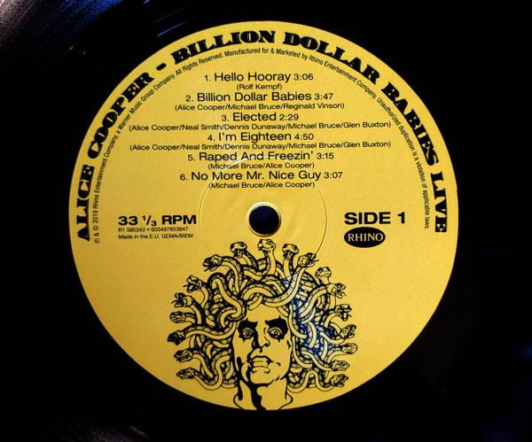 Alice Cooper - Billion Dollar Babies Live | Rhino Records (R1 585343) - 3 Alice Cooper - Billion Dollar Babies Live | Rhino Records (R1 585343) - 3