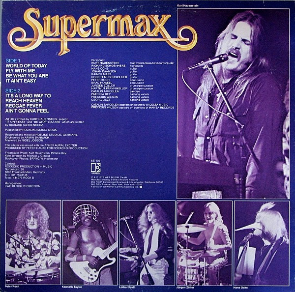 Supermax - Fly With Me | Elektra (6E-193) - 2