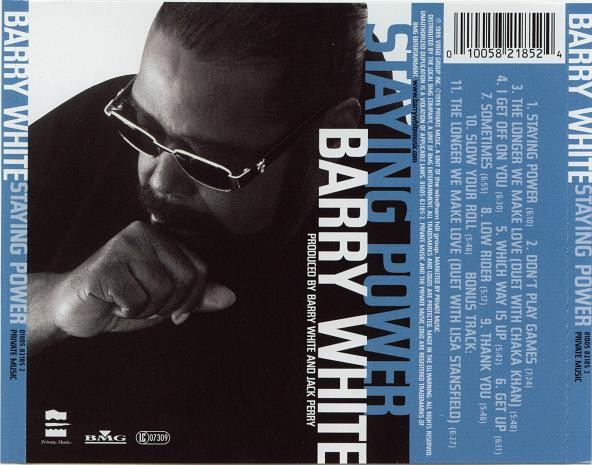Barry White - Staying Power | Private Music (01005 82185 2) - 4