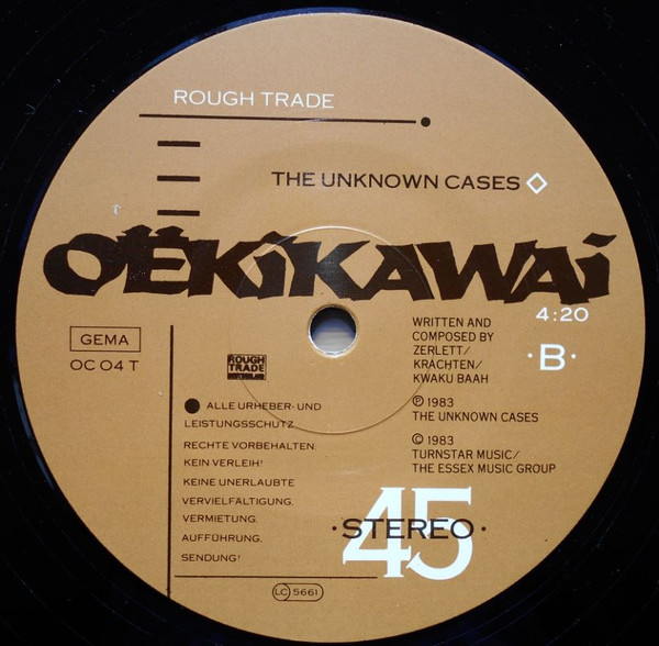 The Unknown Cases - Masimba Bele | Rough Trade (OC 04 T) - 3