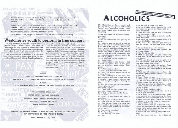Alcoholics - East of Sepulveda - RED VINYL | SahLugg (GOOCH001) - 4 Alcoholics - East of Sepulveda - RED VINYL | SahLugg (GOOCH001) - 4