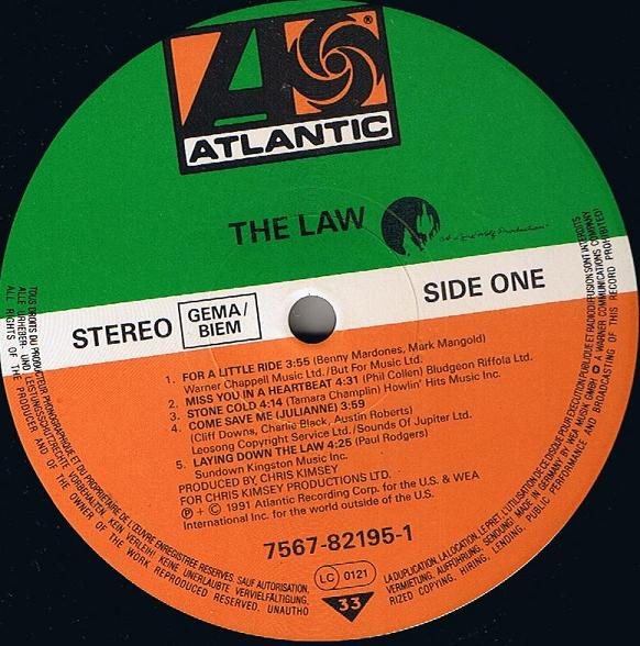 The Law - The Law | Atlantic (7567-82195-1) - 2 The Law - The Law | Atlantic (7567-82195-1) - 2