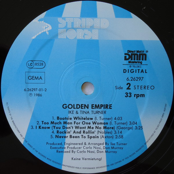 Ike & Tina Turner - Golden Empire | Striped Horse (6.26297) - 4
