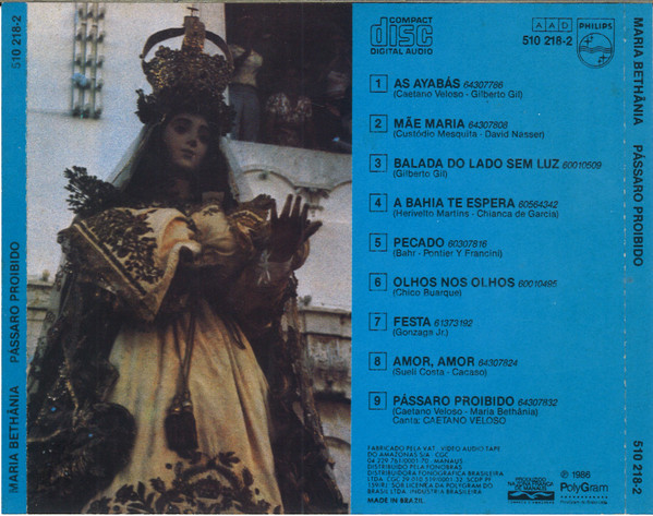 Maria Bethânia - Pássaro Proibido | PHILIPS (510218-2) - 3