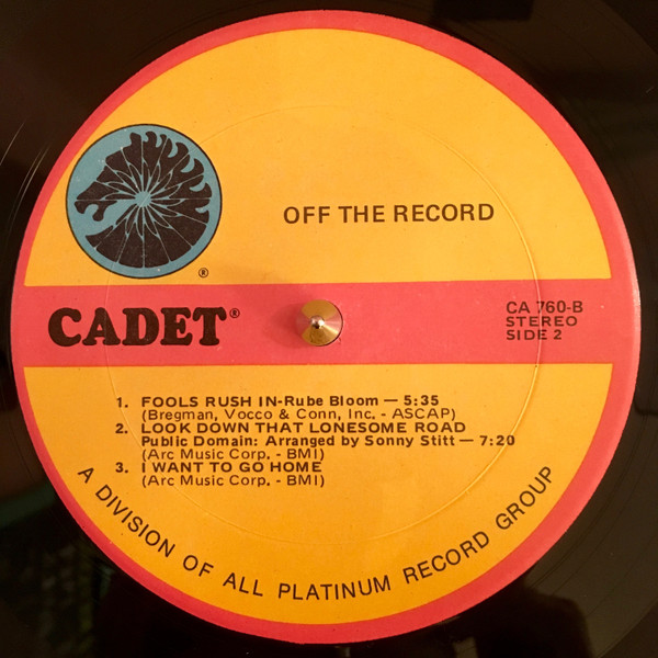 Sonny Stitt & Zoot Sims - Inter-Action | Cadet (CA 760) - 4