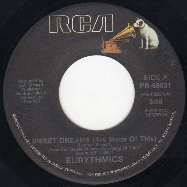 Eurythmics - Sweet Dreams (Are Made Of This) | RCA (PB-68031) - main