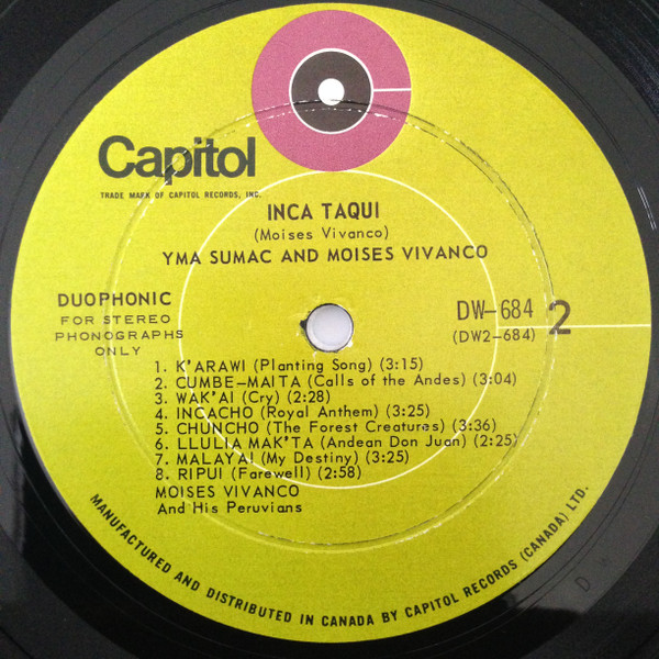 Yma Sumac - Voice Of The Xtabay | Capitol Records (DW 684) - 4 Yma Sumac - Voice Of The Xtabay | Capitol Records (DW 684) - 4