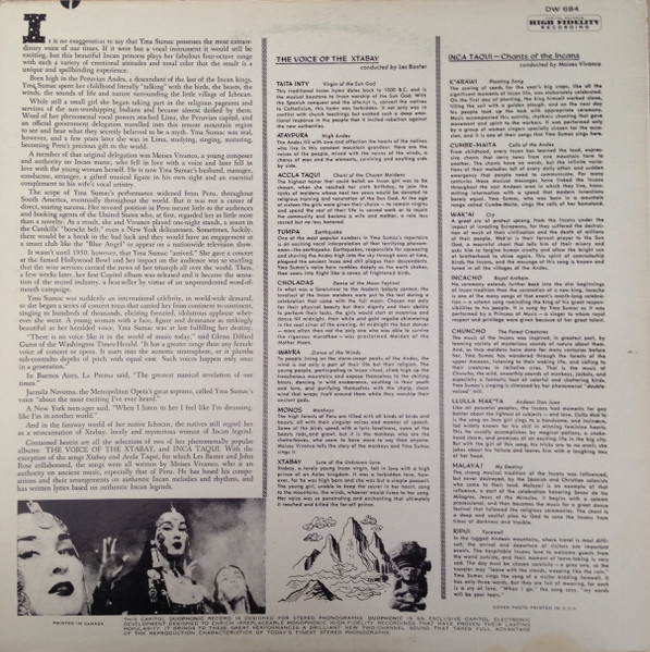 Yma Sumac - Voice Of The Xtabay | Capitol Records (DW 684) - 2 Yma Sumac - Voice Of The Xtabay | Capitol Records (DW 684) - 2
