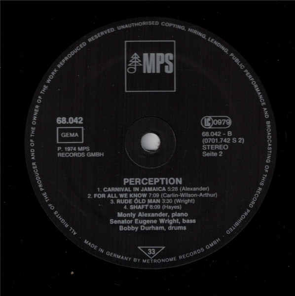 Monty Alexander - Perception! | MPS Records (68.042) - 3 Monty Alexander - Perception! | MPS Records (68.042) - 3