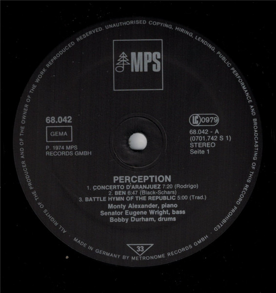 Monty Alexander - Perception! | MPS Records (68.042) - 2 Monty Alexander - Perception! | MPS Records (68.042) - 2