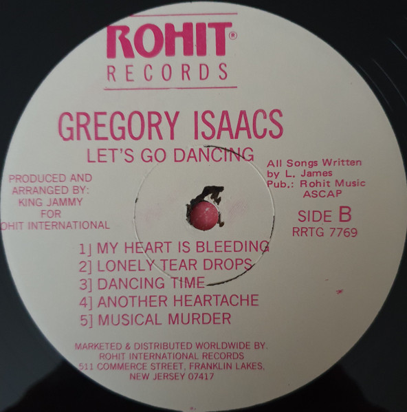 Gregory Isaacs - Let's Go Dancing | Rohit Records (RRTG 7769) - 4 Gregory Isaacs - Let's Go Dancing | Rohit Records (RRTG 7769) - 4