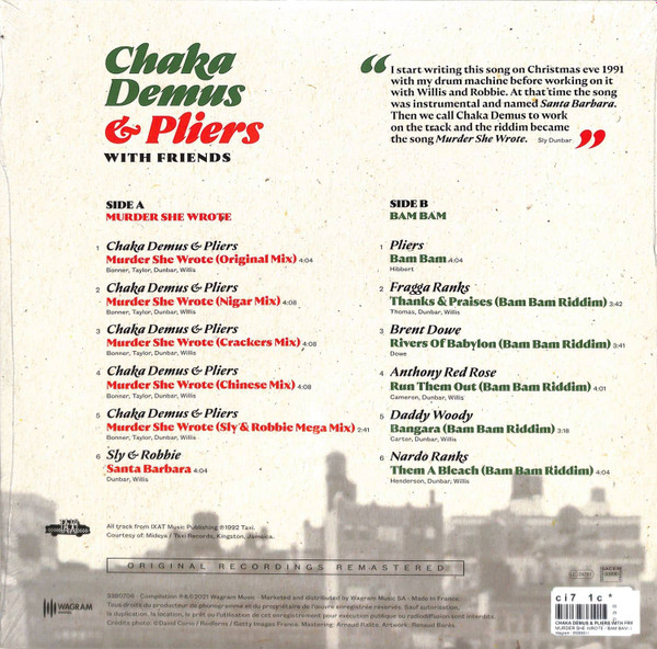 Chaka Demus & Pliers - Murder She Wrote / Bam Bam | Wagram Music (3380706) - 2