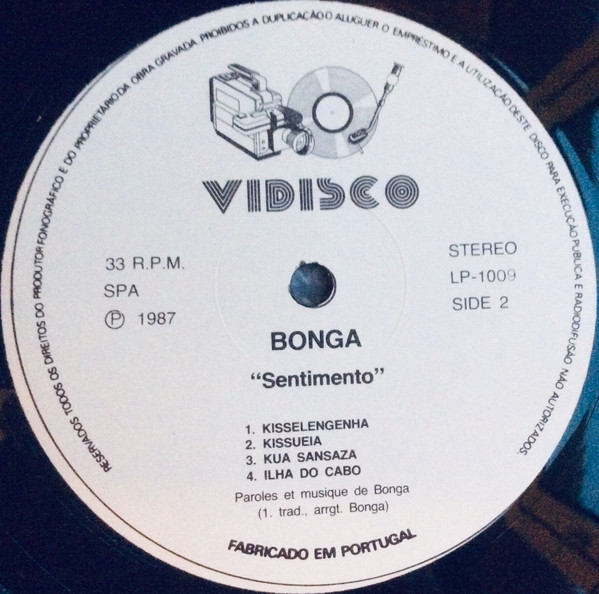 Bonga - Sentimento | Vidisco (LP-1009) - 4 Bonga - Sentimento | Vidisco (LP-1009) - 4