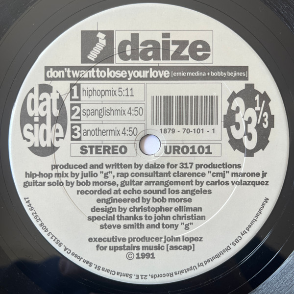 Daize - Wings Of Love / Don't Want To Lose Your Love | Upstairs Records (UR 0101) - 3 Daize - Wings Of Love / Don't Want To Lose Your Love | Upstairs Records (UR 0101) - 3