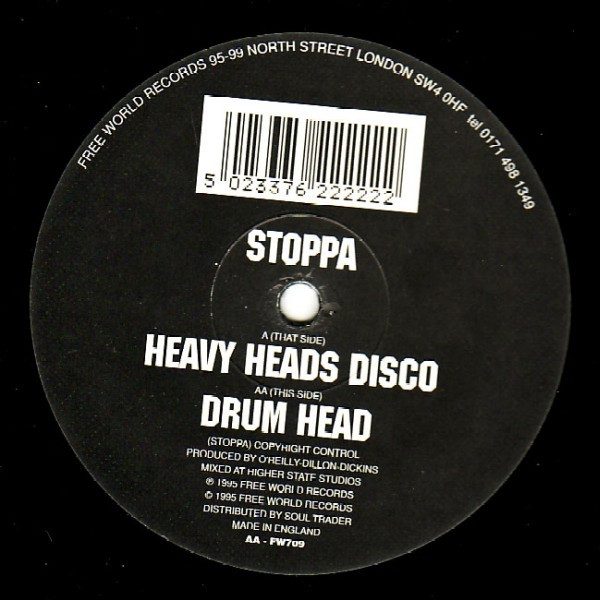 Stoppa - Heavy Heads Disco / Drum Head | Free World Records (FW 709)