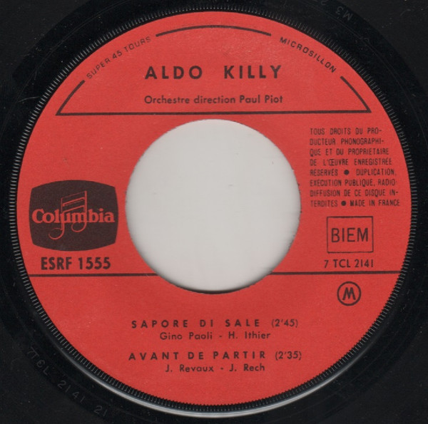 Aldo Killy - Je N'Ai Jamais Pu T'Oublier | Columbia (ESRF 1555) - 4 Aldo Killy - Je N'Ai Jamais Pu T'Oublier | Columbia (ESRF 1555) - 4