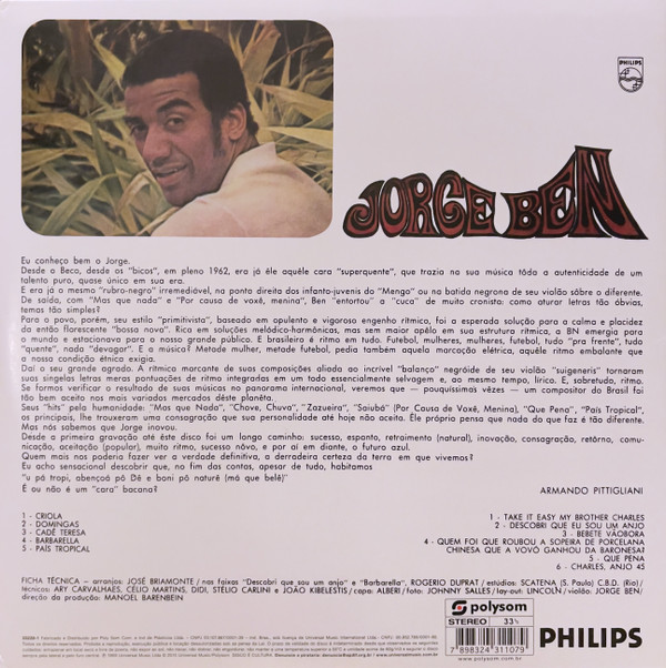 Jorge Ben - Jorge Ben | Polysom (33228-1) - 2