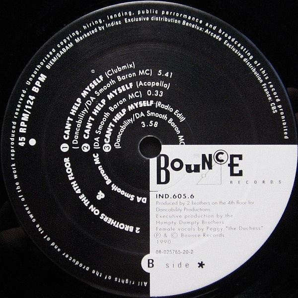 2 Brothers On The 4th Floor - Can't Help Myself | Bounce Records (IND 605.6) - 4 2 Brothers On The 4th Floor - Can't Help Myself | Bounce Records (IND 605.6) - 4