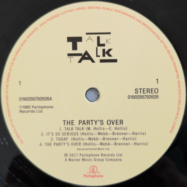 Talk Talk - The Party's Over | Parlophone (0190295792626)