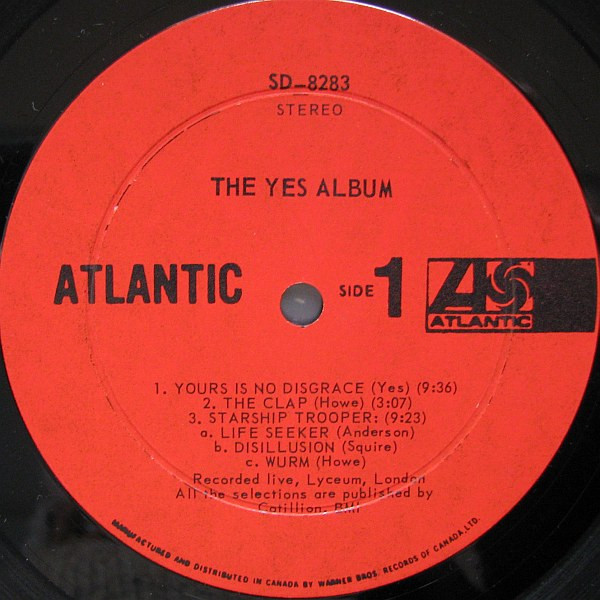Yes - The Yes Album | Atlantic (SD-8283) - 4