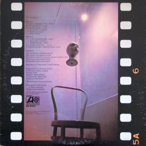 Yes - The Yes Album | Atlantic (SD-8283) - 3