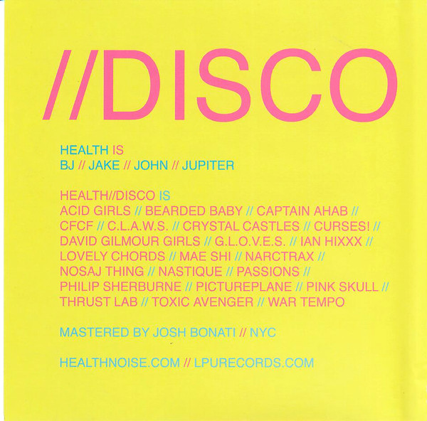 HEALTH - //Disco | Lovepump United (LPU019) - 4 HEALTH - //Disco | Lovepump United (LPU019) - 4