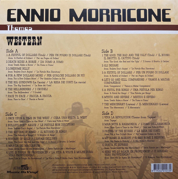 Ennio Morricone - Western | Music On Vinyl (MOVATM257) - 4