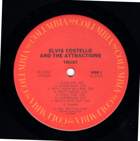 Elvis Costello & The Attractions - Trust | Columbia (PC 37051) - 4