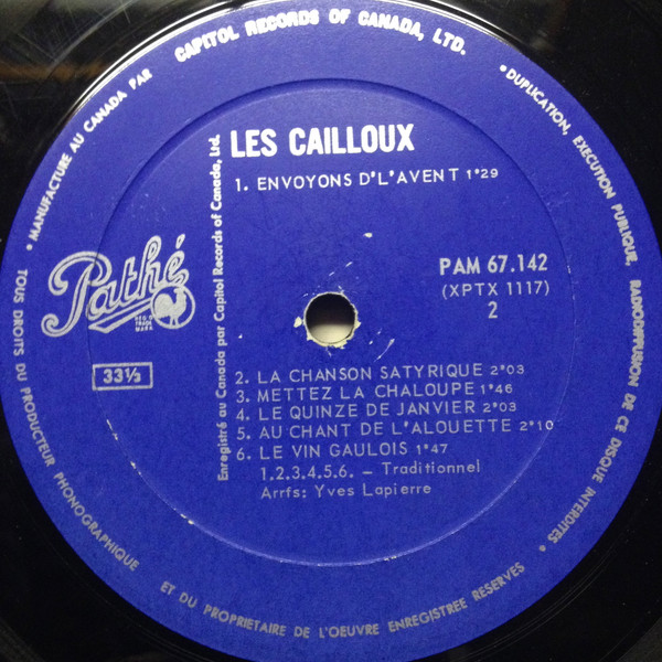 Les Cailloux - Les Cailloux! [Vinyl] | Pathé (PAM 67.142) - 4