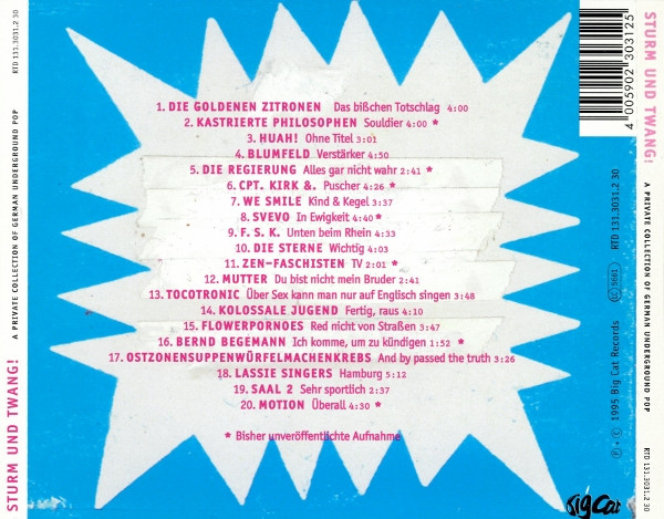Various - Sturm Und Twang! - A Private Collection Of German Underground Pop | Rough Trade (RTD 131.3031.2 30) - 4