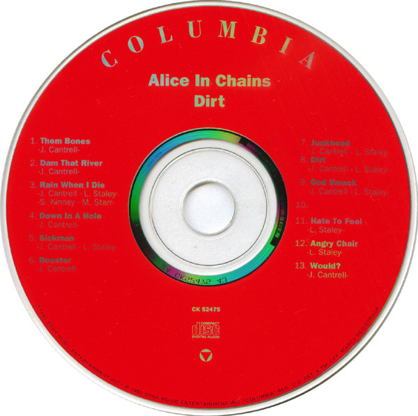 Alice In Chains - Dirt | Columbia (CK 52475) - 3 Alice In Chains - Dirt | Columbia (CK 52475) - 3