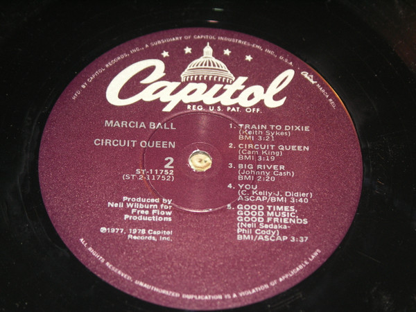 Marcia Ball - Circuit Queen | Capitol Records (ST 11752) - 4 Marcia Ball - Circuit Queen | Capitol Records (ST 11752) - 4
