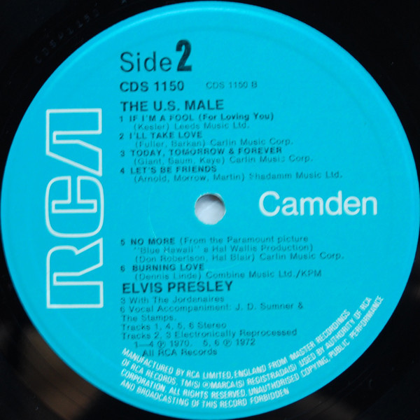 Elvis Presley - The U.S. Male | RCA Camden (CDS 1150) - 4 Elvis Presley - The U.S. Male | RCA Camden (CDS 1150) - 4