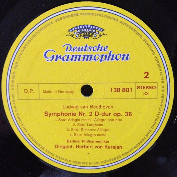 Ludwig van Beethoven - Herbert von Karajan · Berliner Philharmoniker - Symphonien 1 & 2 | Deutsche Grammophon (138 801) - 2