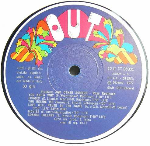 Roxy Robinson - Silence And Other Sounds | OUT (OUT-ST 25005) - 4
