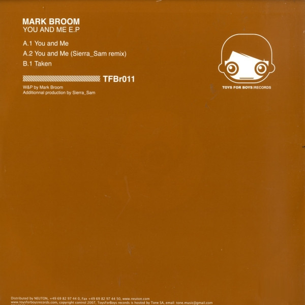 Mark Broom - You And Me E.P | Toys For Boys Records (TFBr011)