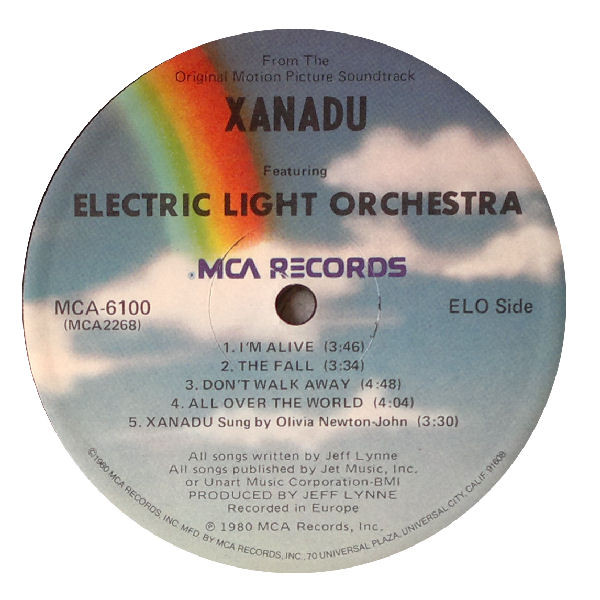 Olivia Newton-John / Electric Light Orchestra - Xanadu (From The Original Motion Picture Soundtrack) | MCA Records (MCA-6100) - 4