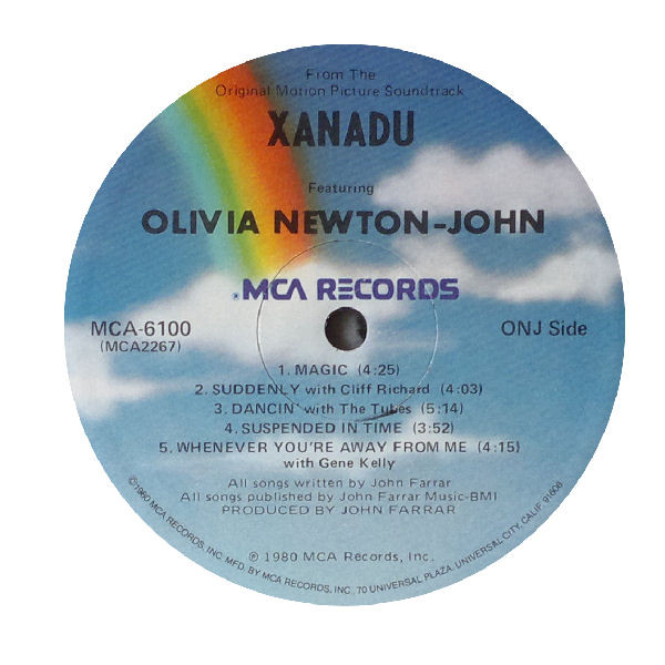 Olivia Newton-John / Electric Light Orchestra - Xanadu (From The Original Motion Picture Soundtrack) | MCA Records (MCA-6100) - 3