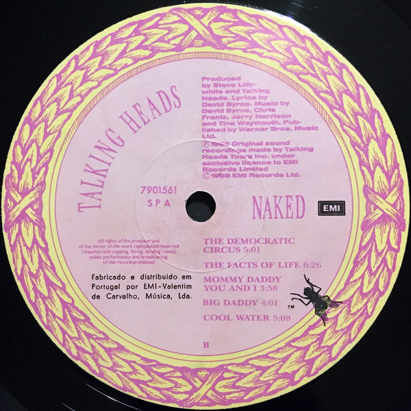 Talking Heads - Naked | EMI (79 0156 1) - 4