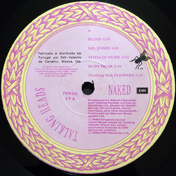 Talking Heads - Naked | EMI (79 0156 1) - 3