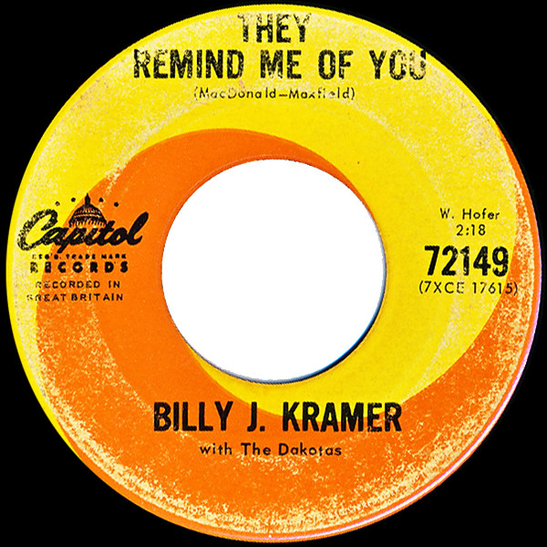 Billy J. Kramer & The Dakotas - Little Children | Capitol Records (72149) - 4