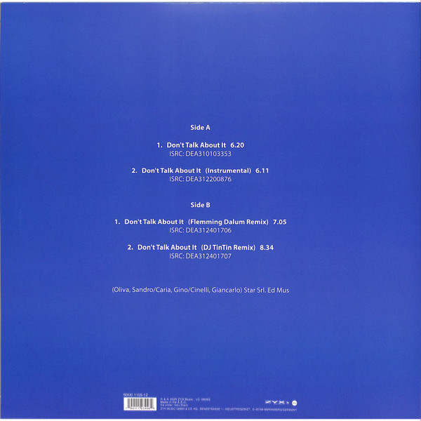 Swan - Don't Talk About It | ZYX Music (MAXI 1155-12) - 2
