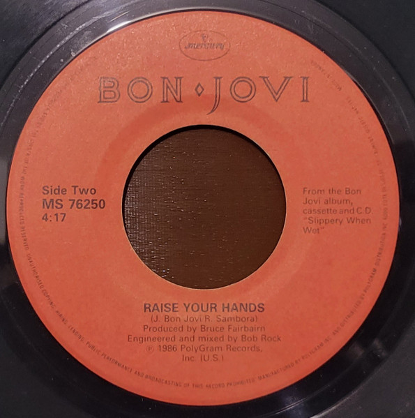 Bon Jovi - You Give Love A Bad Name (Shot Through The Heart) (7") [Vinyl] | Mercury (MS 76250) - 2