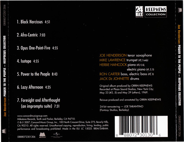 Joe Henderson - Power To The People | Milestone (0888072301306) - 2