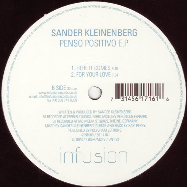 Sander Kleinenberg - Penso Positivo E.P. | Infusion (12INF009) - 2