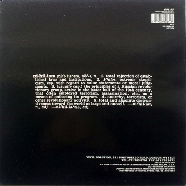 Poison Idea - Blank Blackout Vacant | Vinyl Solution (SOL33) - 2 Poison Idea - Blank Blackout Vacant | Vinyl Solution (SOL33) - 2