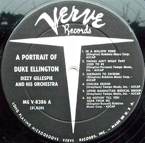 Dizzy Gillespie And His Orchestra - A Portrait Of Duke Ellington | Verve Records (MG V-8386) - 4