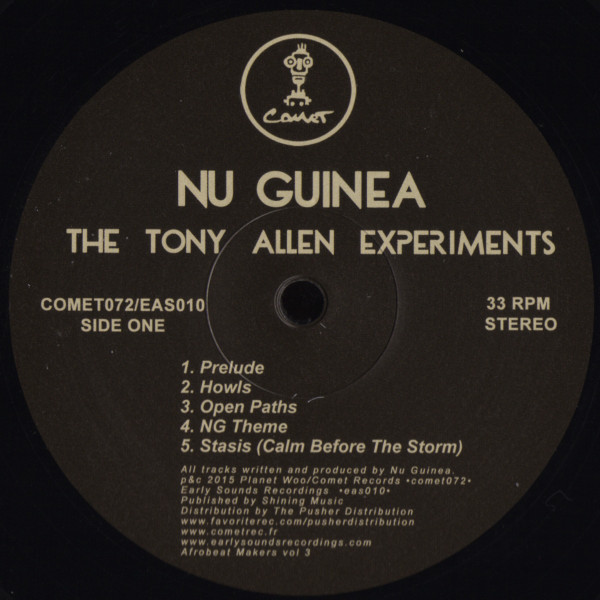 Nu Guinea - The Tony Allen Experiments | Comet Records (COMET072) - 3 Nu Guinea - The Tony Allen Experiments | Comet Records (COMET072) - 3