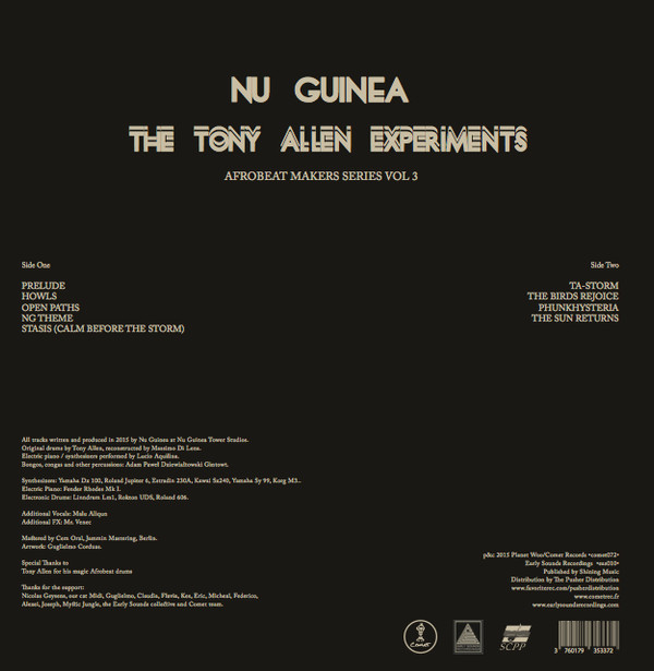 Nu Guinea - The Tony Allen Experiments | Comet Records (COMET072) - 2 Nu Guinea - The Tony Allen Experiments | Comet Records (COMET072) - 2